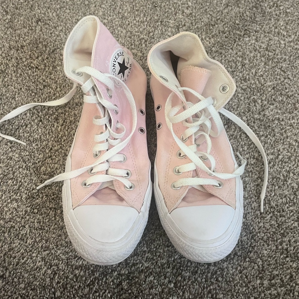pink custom converse